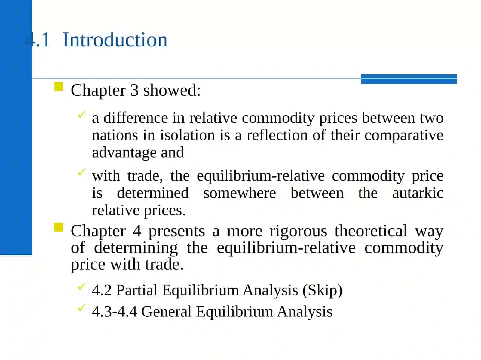 Demand and Supply, Offer Curves, and the Terms of Trade 3