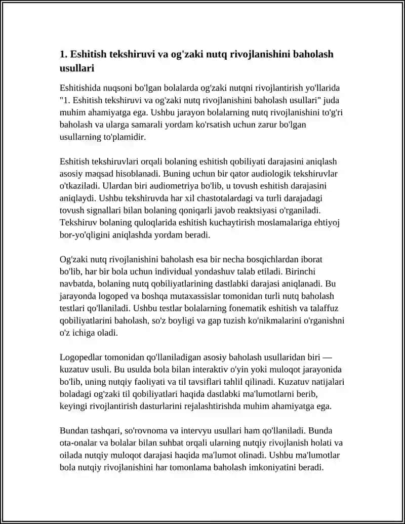 ESHITISHIDA NUQSONI BO'LGAN BOLALARDA OG'ZAKI NUTQNI RIVOJLANTIRISH YOLLARI 3