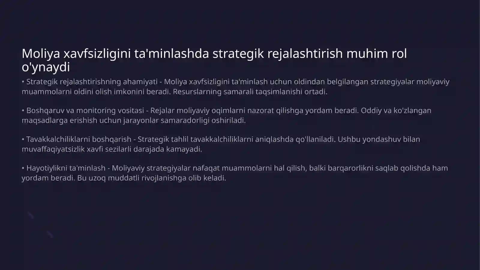Moliya Xavfsizligi 3
