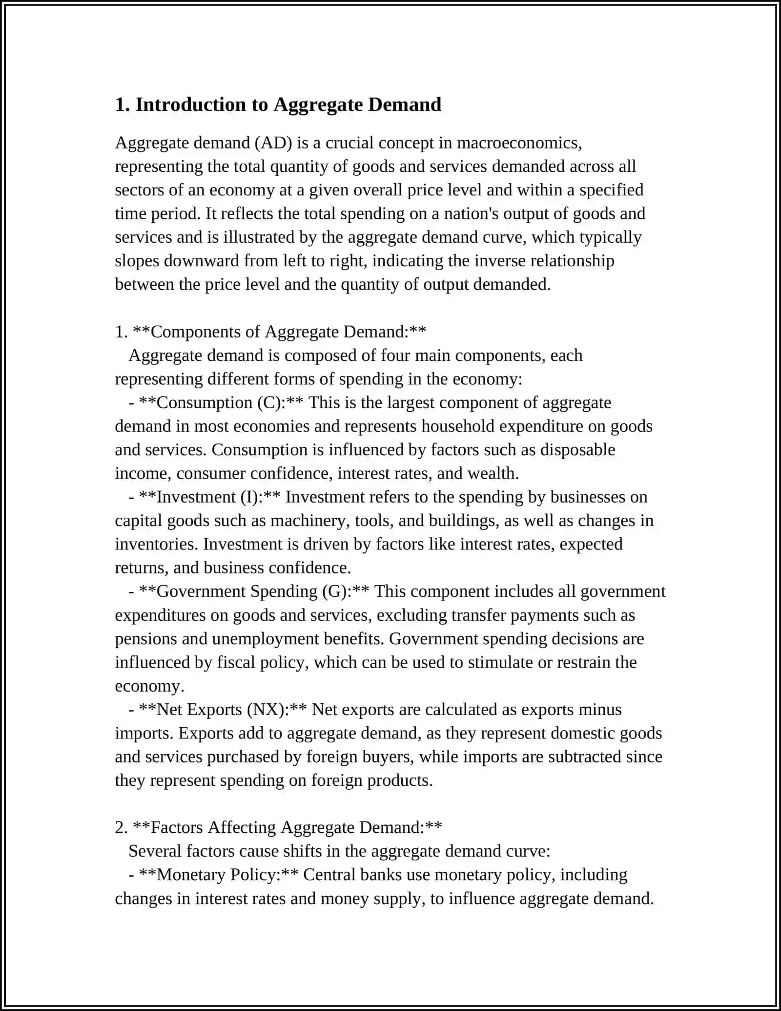 AGGREGATE DEMAND AND SUPPLY 3