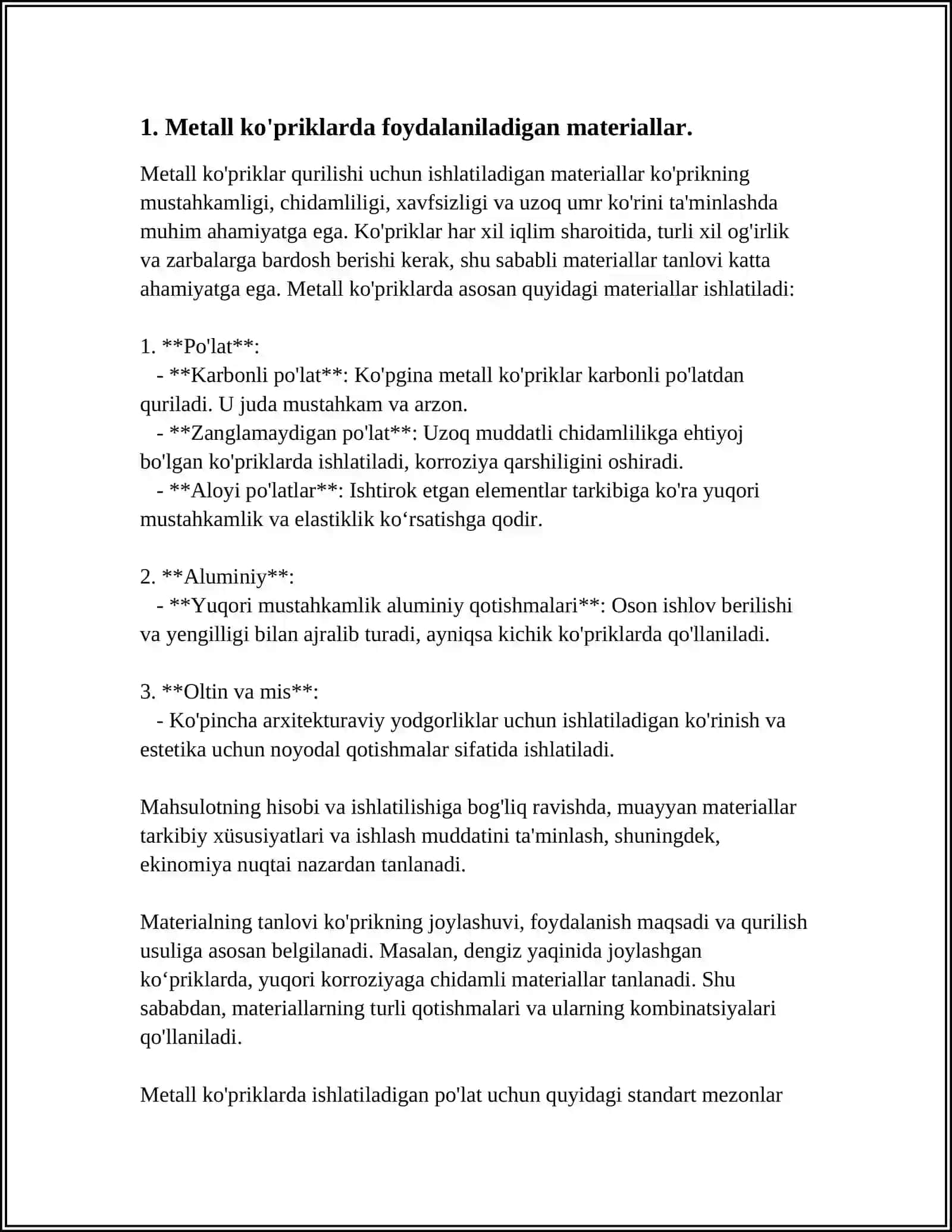 METALL KO'PRIKLARDA ISHLATILADIGAN BOLTLI PARCHIN MISLI BIRIKMALAR 3