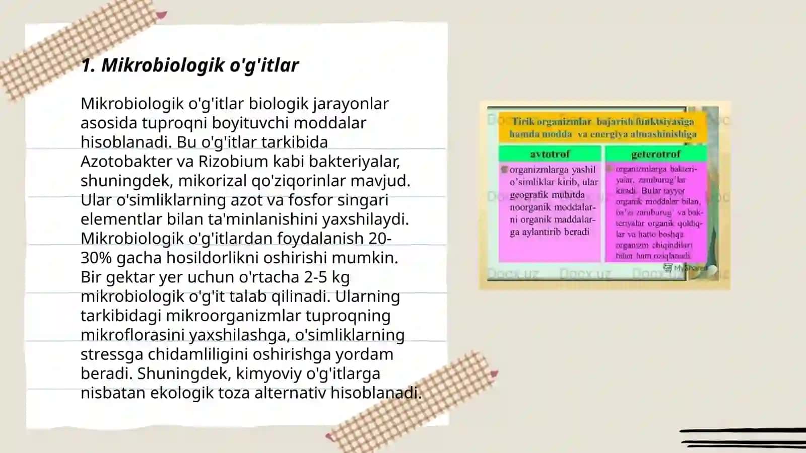 Mikroorganizmlarning qishloq xoʻjaligida ahamiyati 3