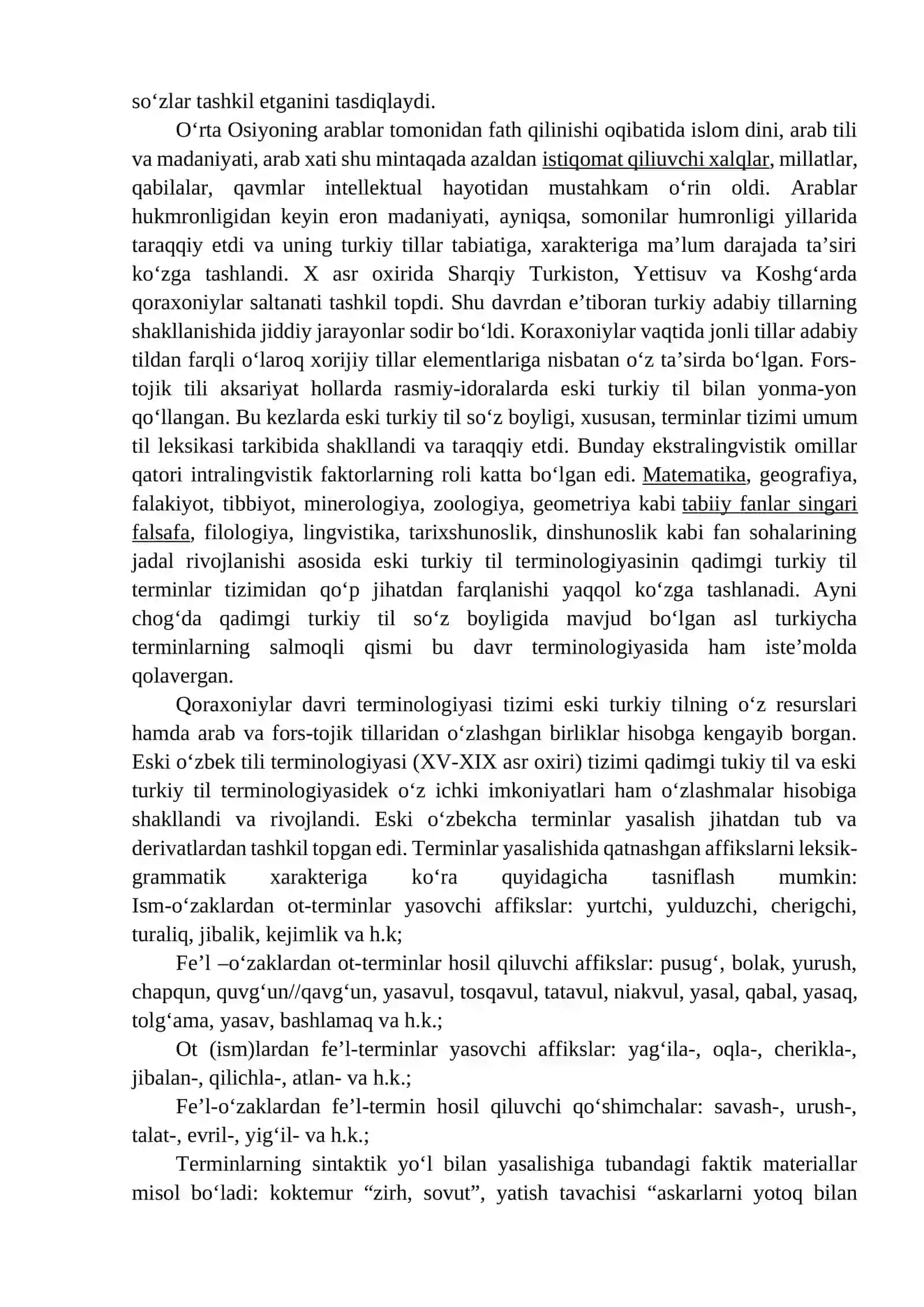 O‘zbek terminologiyasining shakllanish bosqichlari 3