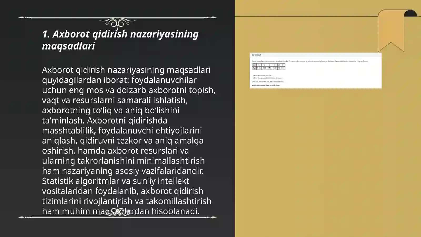Axborot qidirish nazariasi asoslari 3