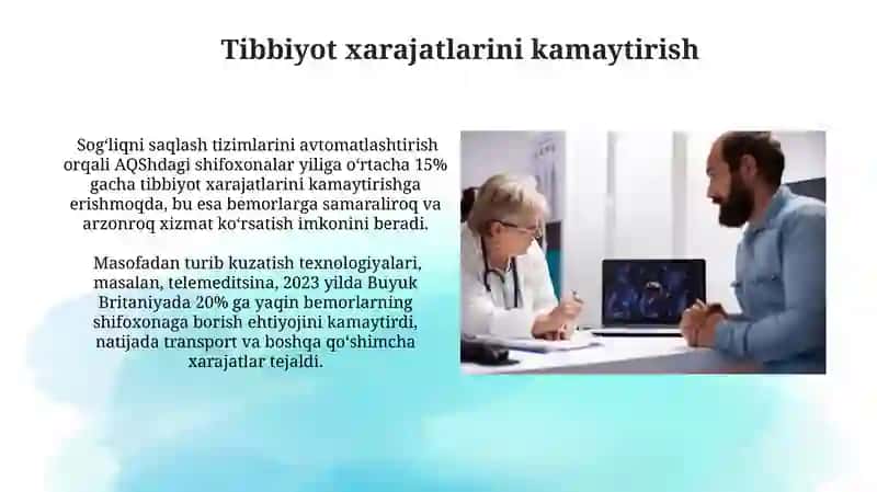 Tibbiyot xarajatlarini kamaytirish 3