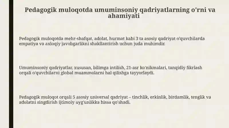 Pedagogik muloqotda umuminsoniy qadriyatlarning ustuvorligi 3