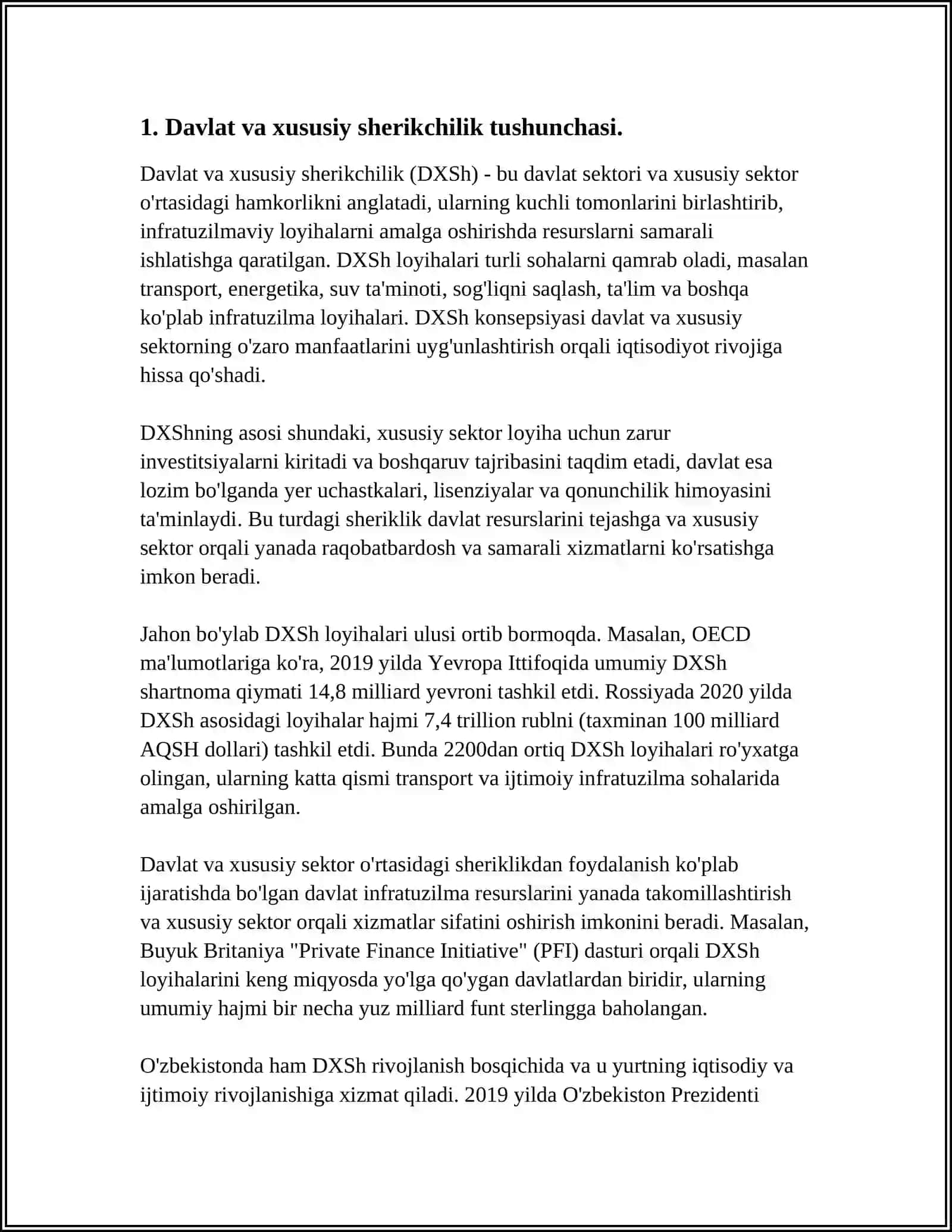 DAVLAT XUSUSIY SHERIKCHILIK ASOSIDA NODAVLAT MAKTABGACHA TALIM TASHKILOTLARINI TASHKIL ETISH 3