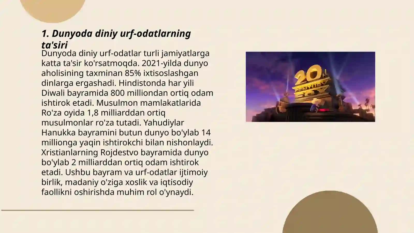 Dunyo xalqlari madaniyatidagi umumiylik va xususiylik 3