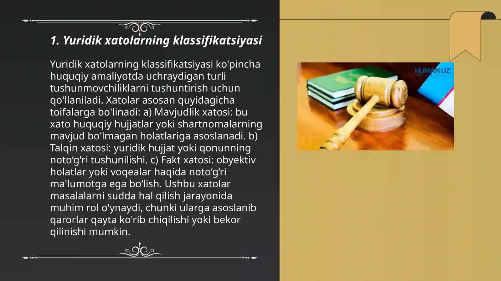 Yuridik va faktik xatolar 3