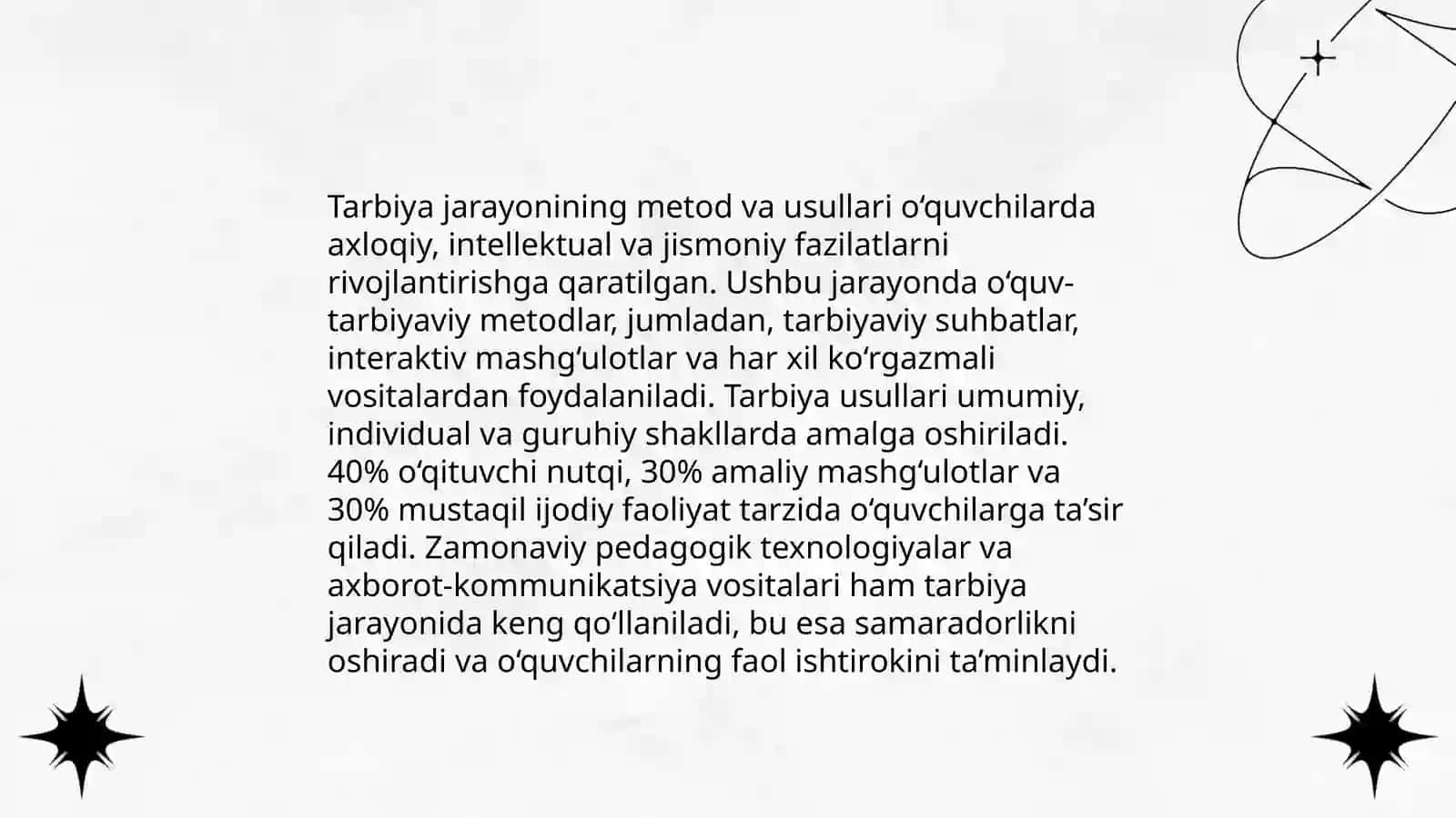 Tarbiya qonuniyatlari 3
