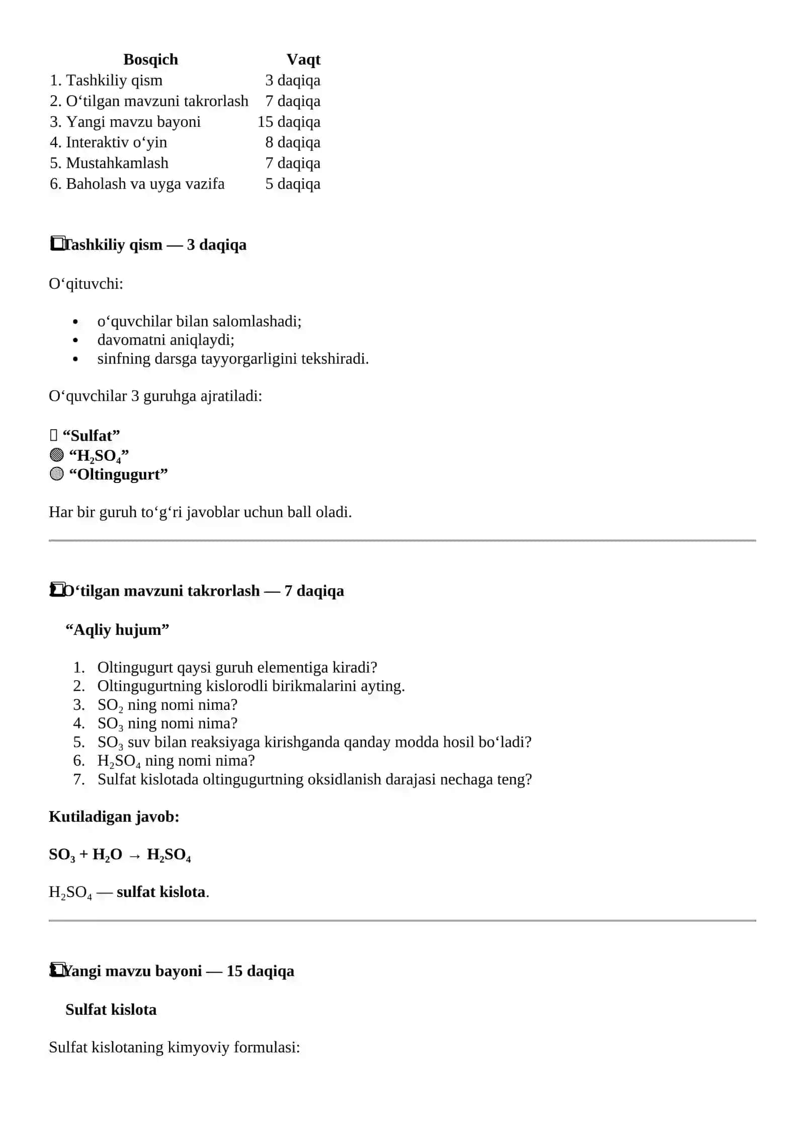 DARS ISHLANMA 3
