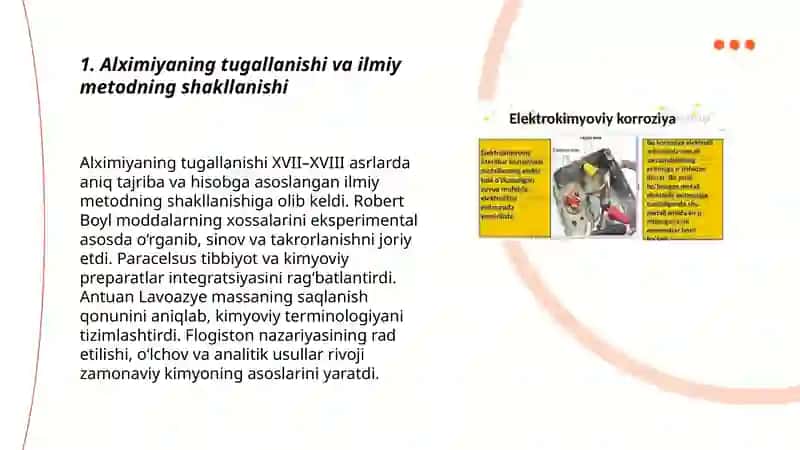 Alximiyaning tugallanishi va birlashish davrining boshlanishi 3