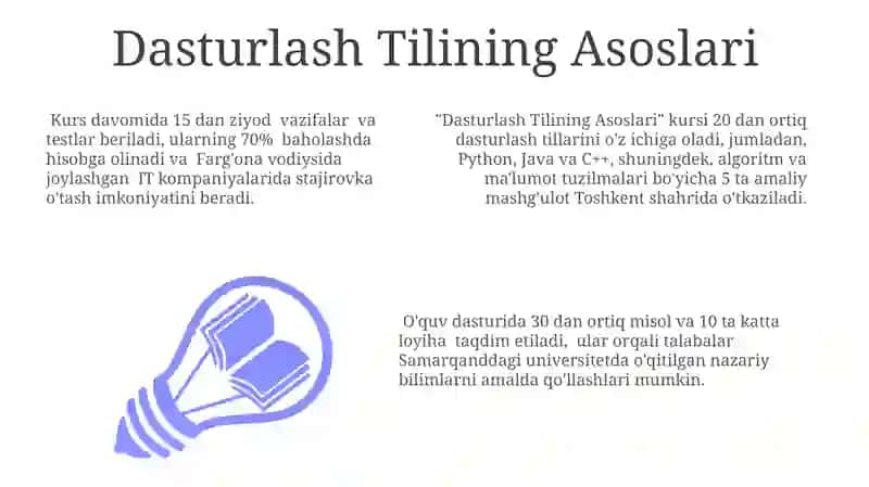 Dasturlash Tilining Asoslari 3