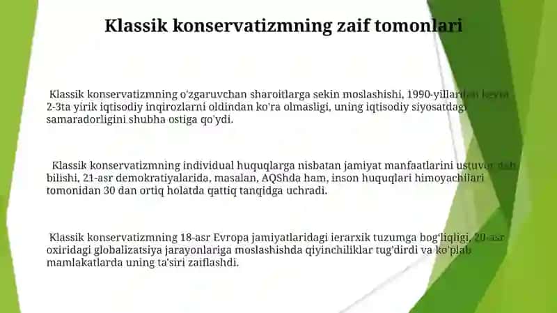 Klassik konservatizm 3