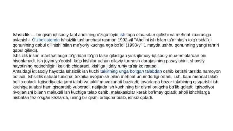 Ishsizlikning sabablari 3