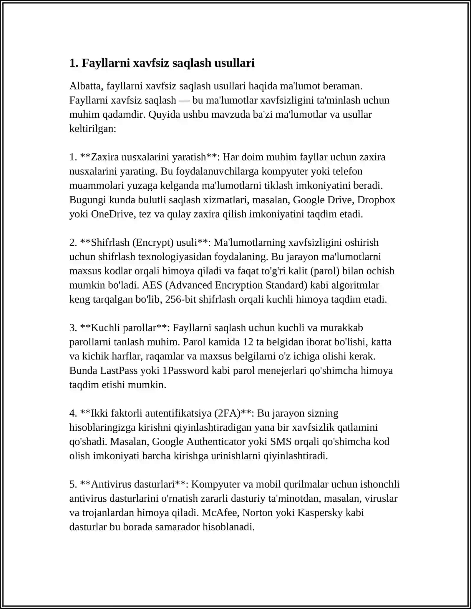FAYLLARNI ARXIVLASH VA KOMPYUTERNI VIRUSLARDAN SAQLASH 3