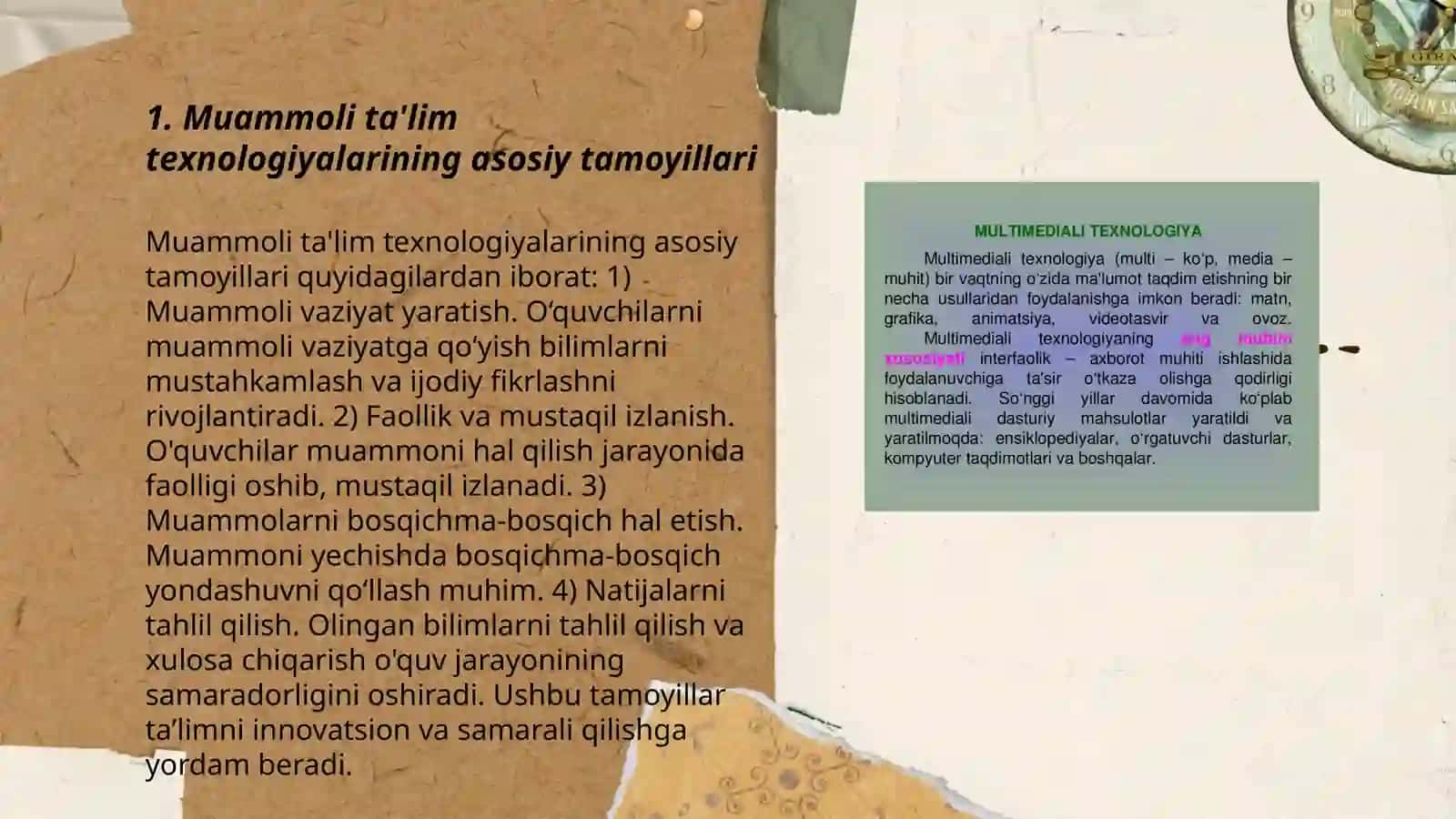 Muammoli taʼlim texnologiyalari asosida oʻqitish 3