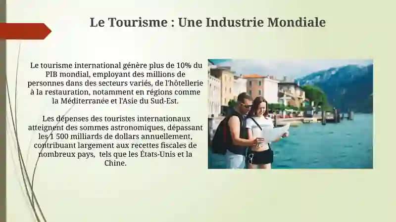 Le tourisme: Une Industrie Mondiale 3