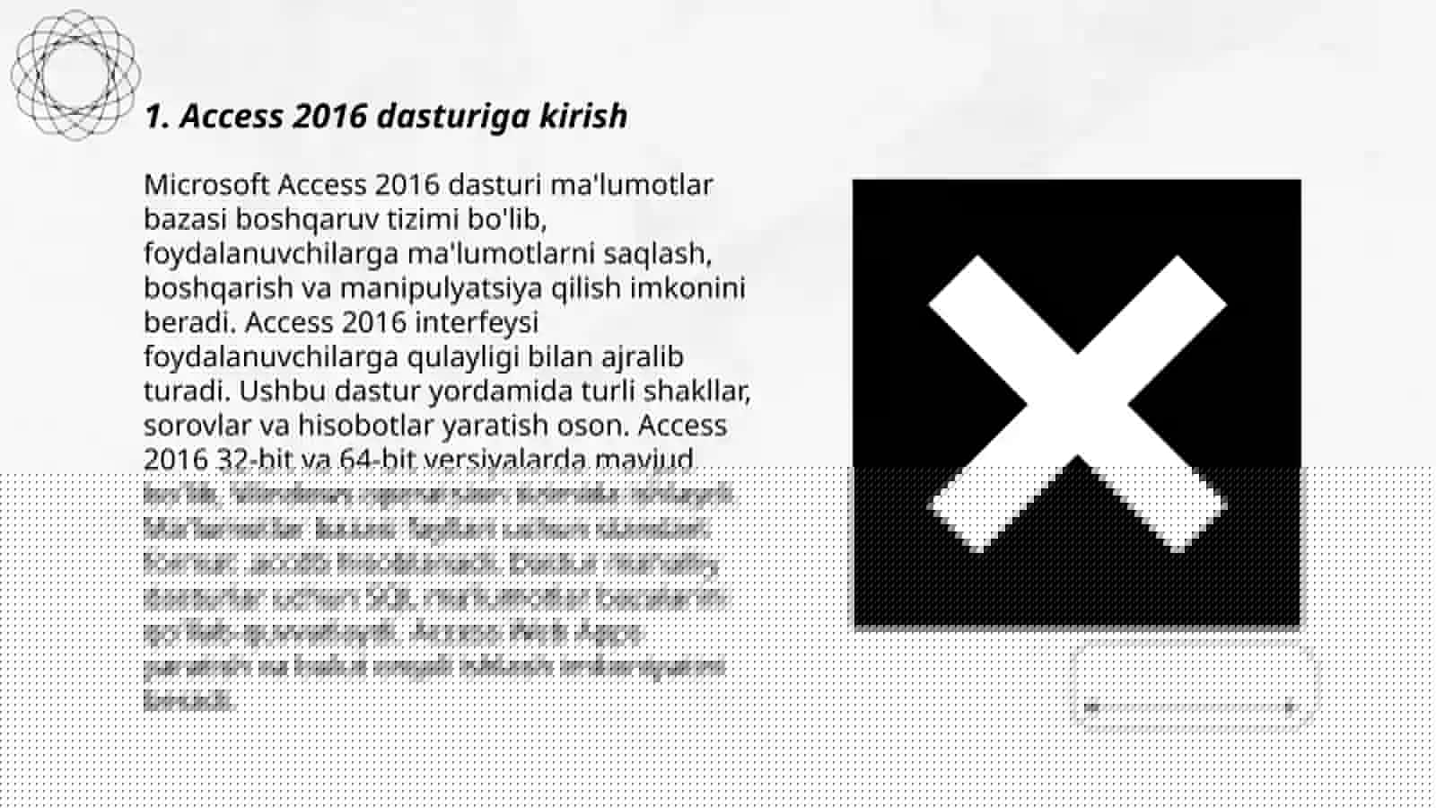 Access 2016 dasturi bilan ishlash 3