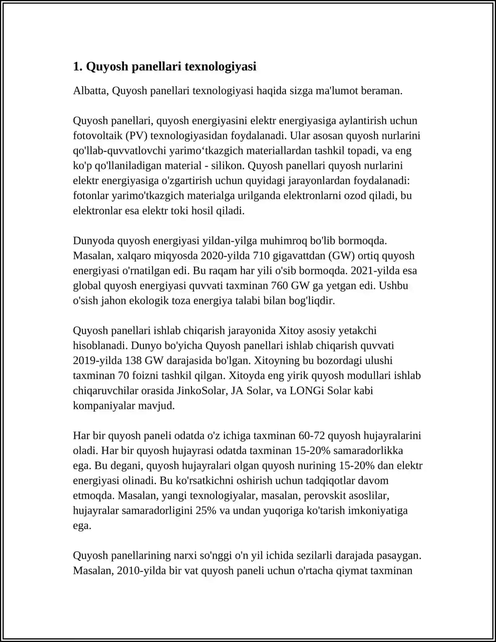 QUYOSH ENERGETIKASI QURILMALARNING QOʻLLANILISHI 3