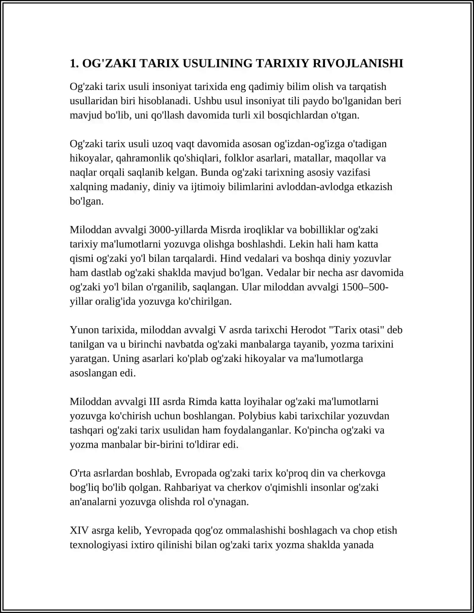 OG’ZAKI TARIX USULLARI 3