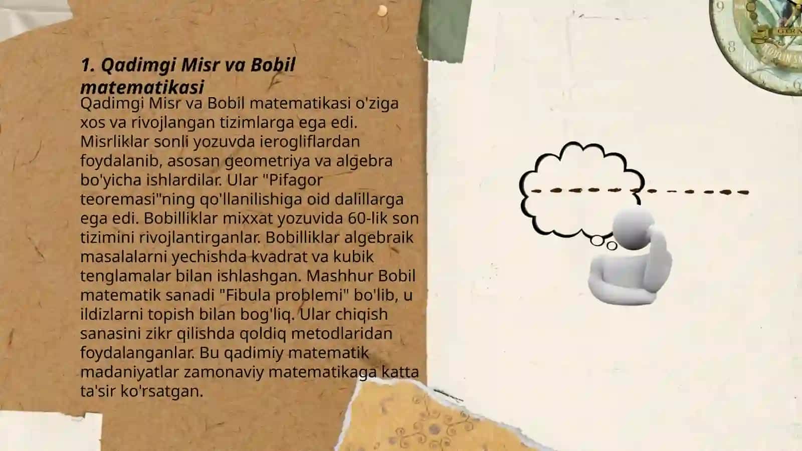 Matematikaning rivojlanish davrlari 3