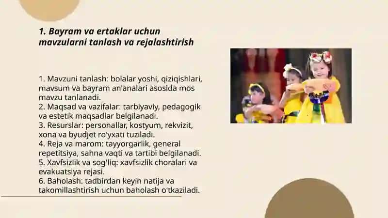 MTT larda bayram va ertaklarni tashkil qilish va o'tkazish 3