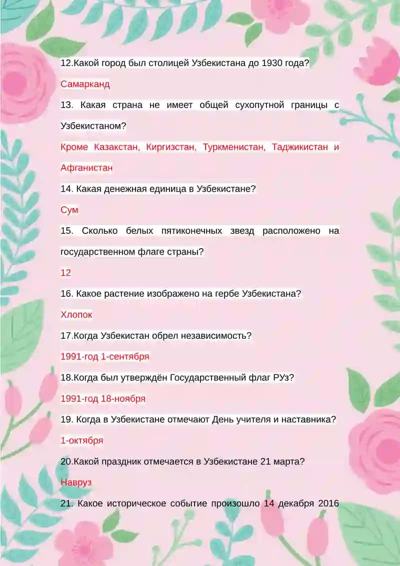 ВОПРОСНИК ПО ДИСЦИПЛИНЕ «РУССКИЙ ЯЗЫК» 3