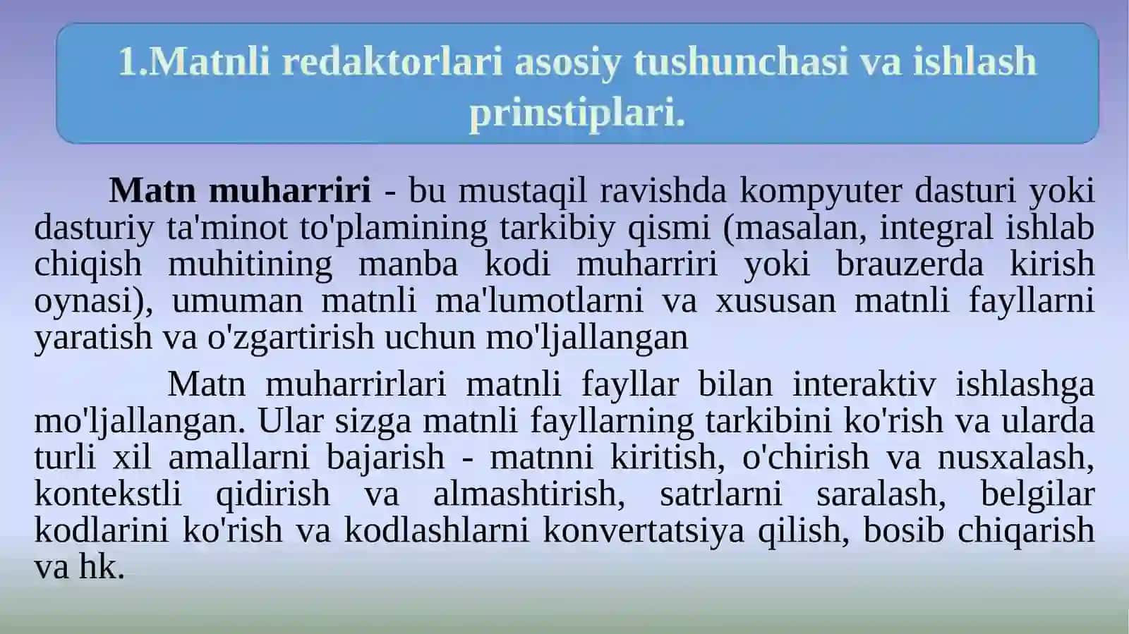 Zamoiaviy matn rsdaktorlari 3