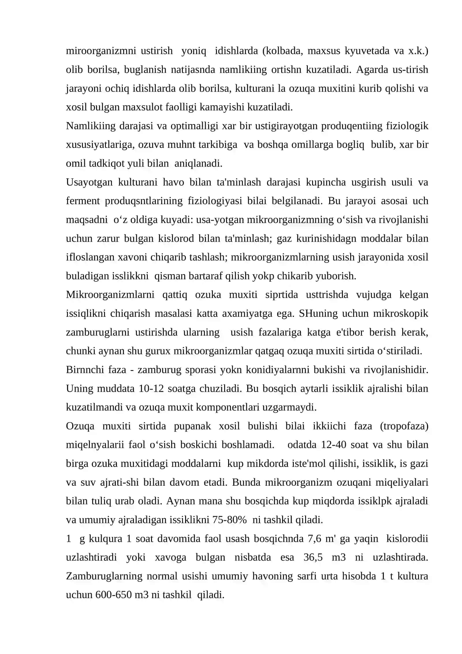 Mikroorganizmlarni sanoat miqiyosida ustirish usullari 3