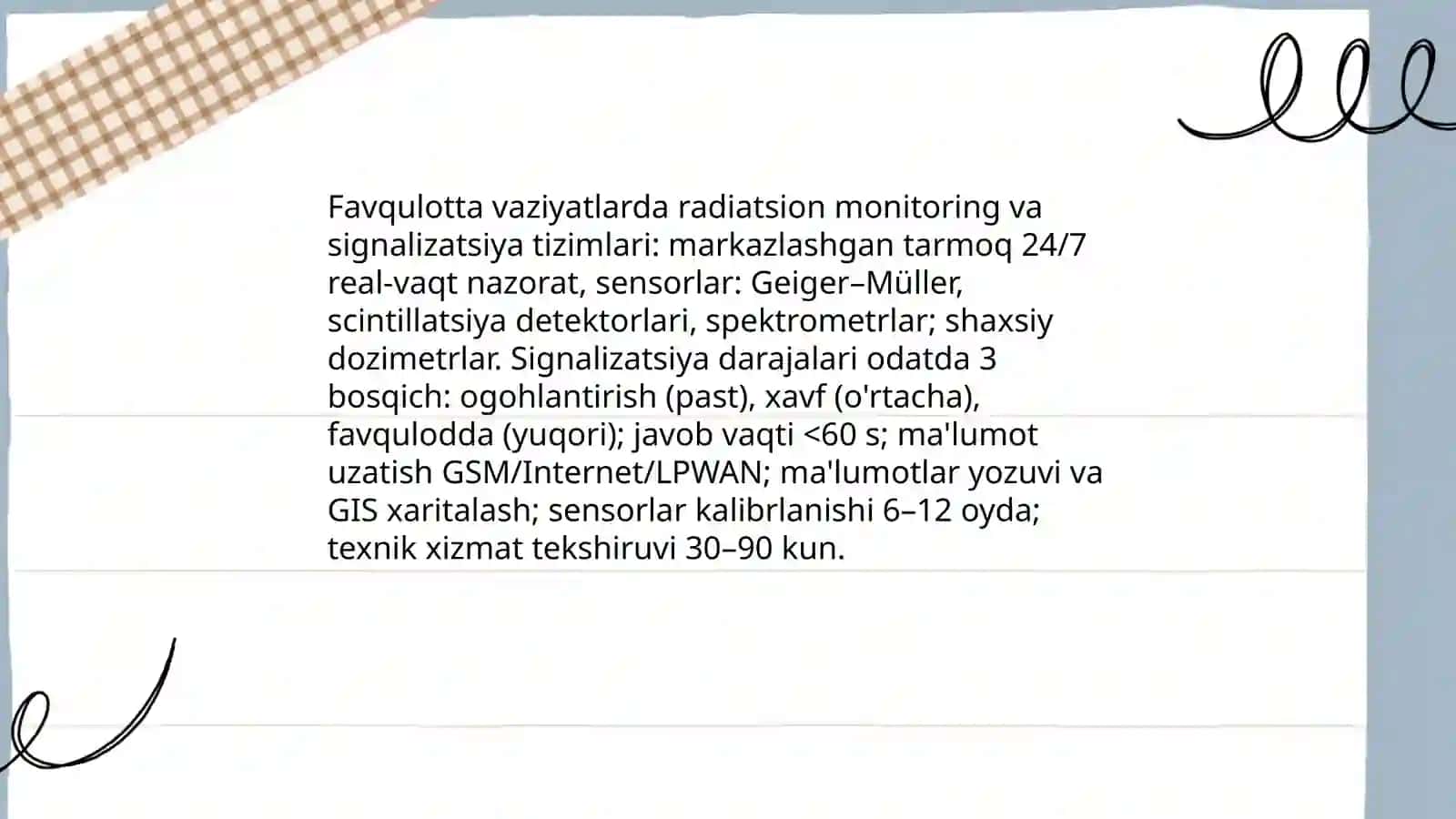 Favqulotta vaziyatlarda radiation kimyoviy vaziyatlarni baxolash 3