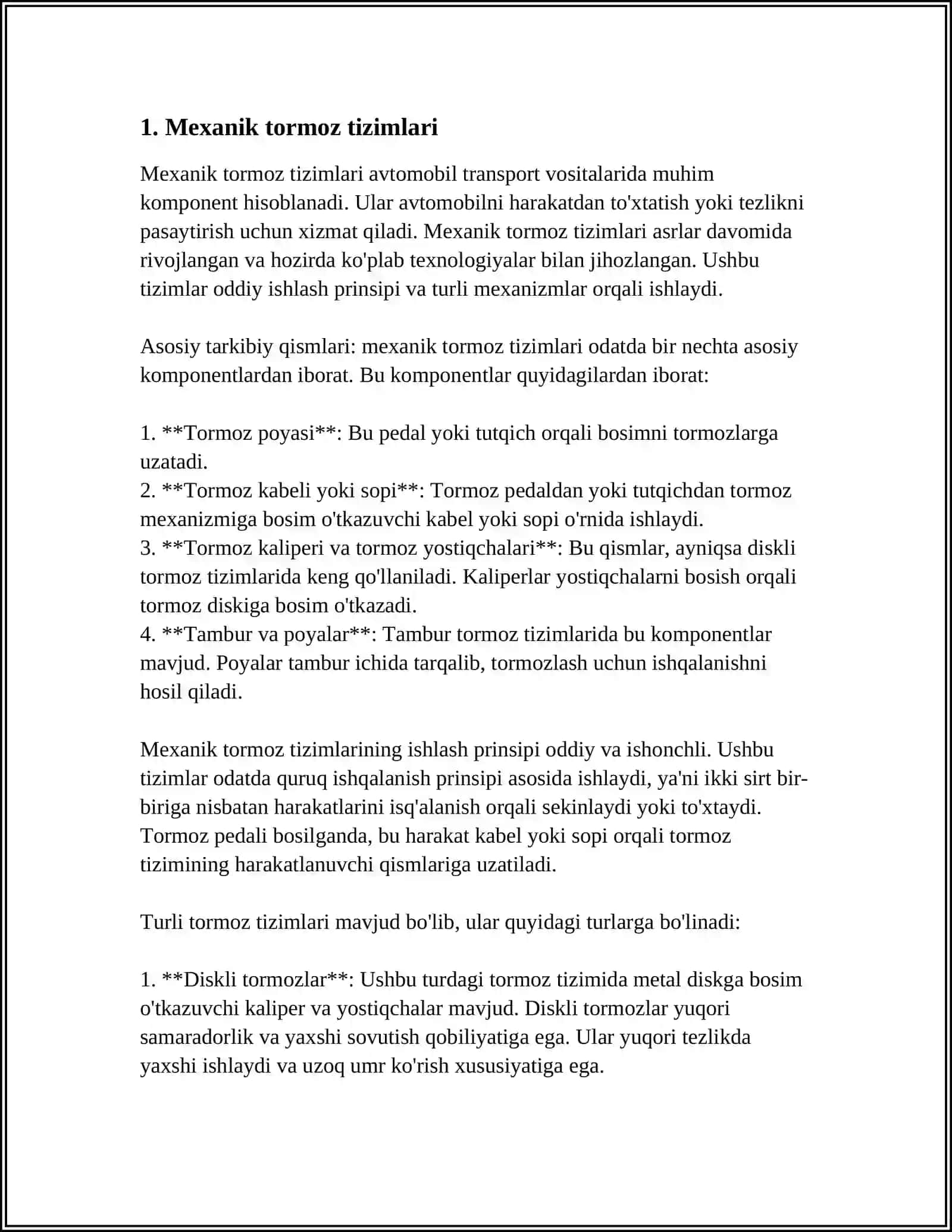 YUK KOʻTARISH MASHINALARINING TORMOZ QURILMALARI 3