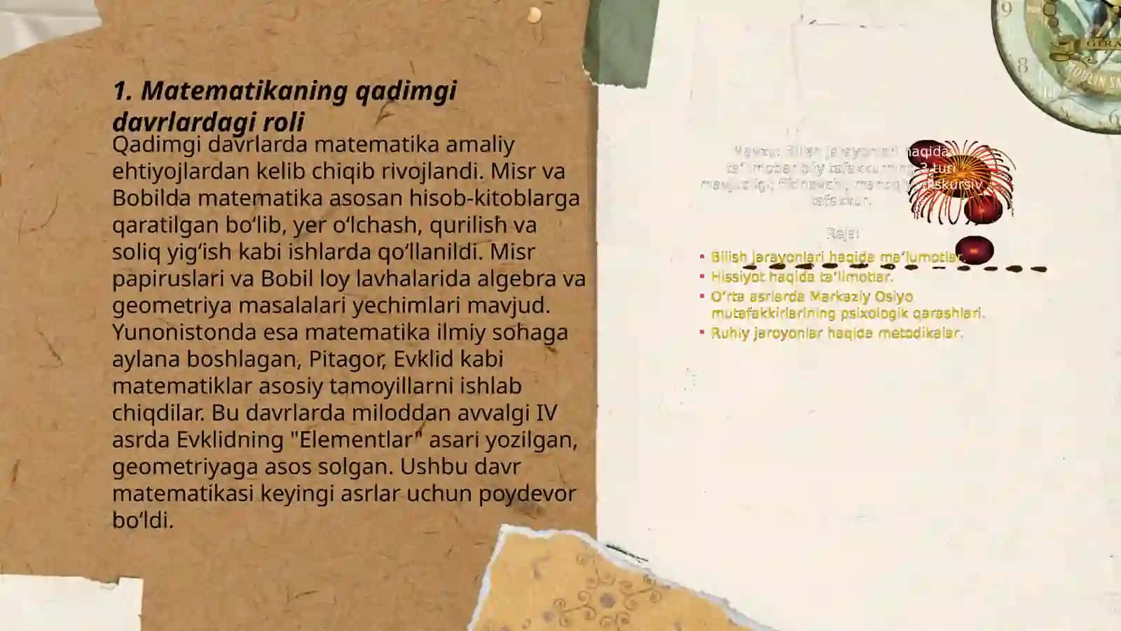 Matematikaning fan va oʻquv predmeti sifatida taraqqiyot bosqichlari 3
