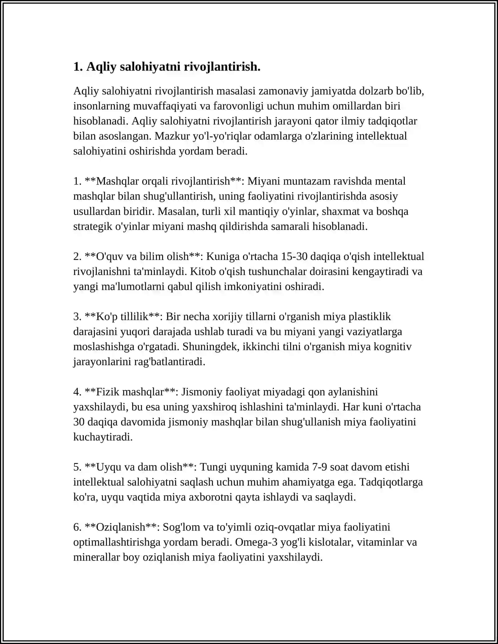 OʻQUVCHILARNING AQLIY TARBIYASI 3