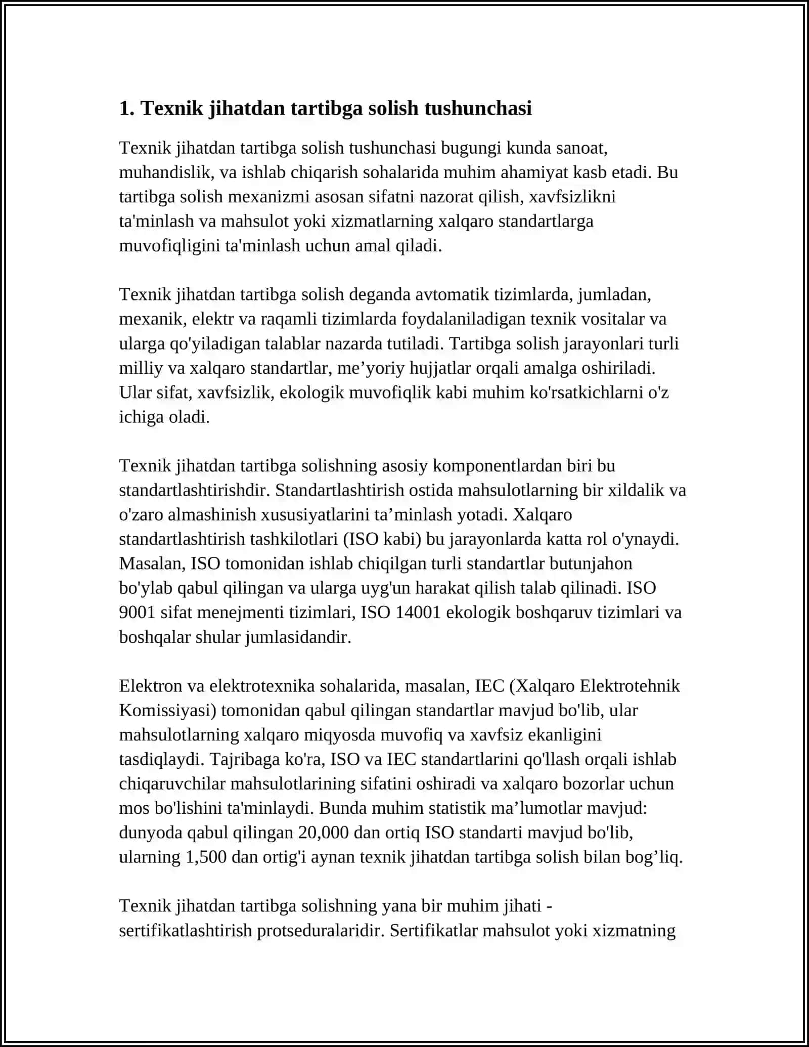 O‘ZBEKISTON RESPUBLIKASINING "TEXNIK JIHATDAN TARTIBGA SOLISH TOʻGʻRISIDA"GI QONUNI 3