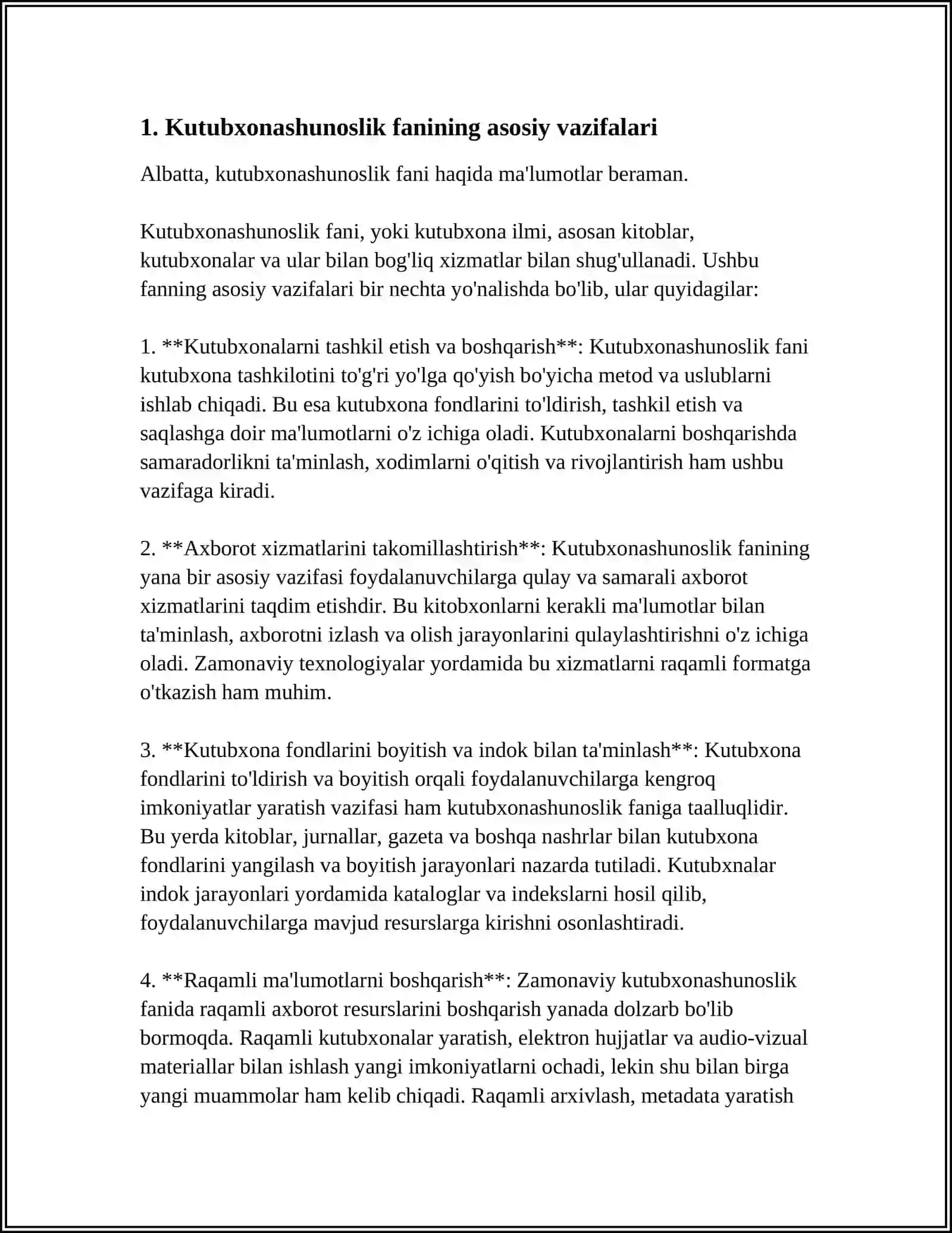 KUTUBXONASHUNOSLIK FANINING VAZIFALARI VA TUZILMALARI 3