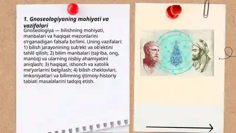 Gnoseologiya-bilishni oʻrganuvchi falsafa sohasi 3