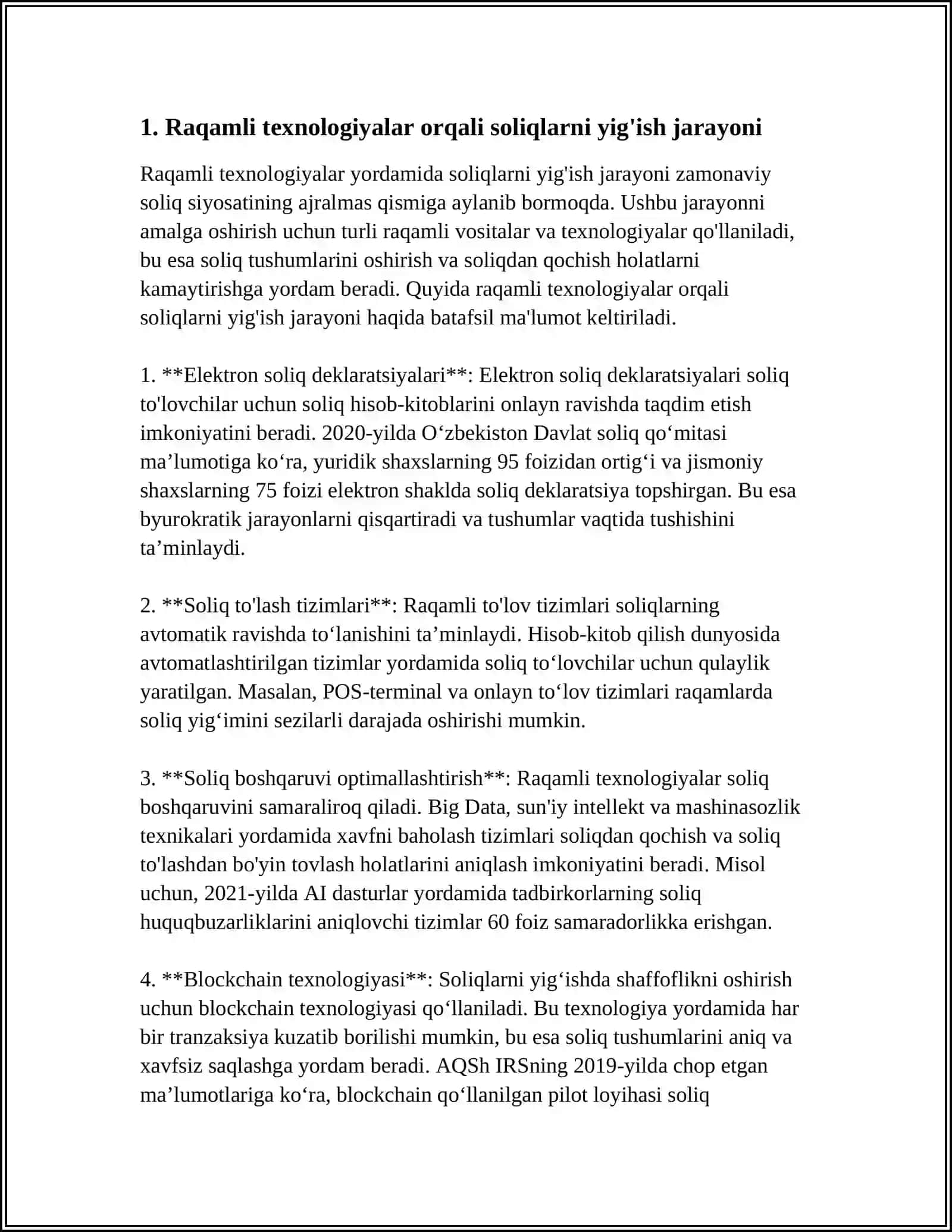 O’ZBEKISTONDA SOLIQ TIZIMINI RAQAMLI TRASFORMATSIYASI 3
