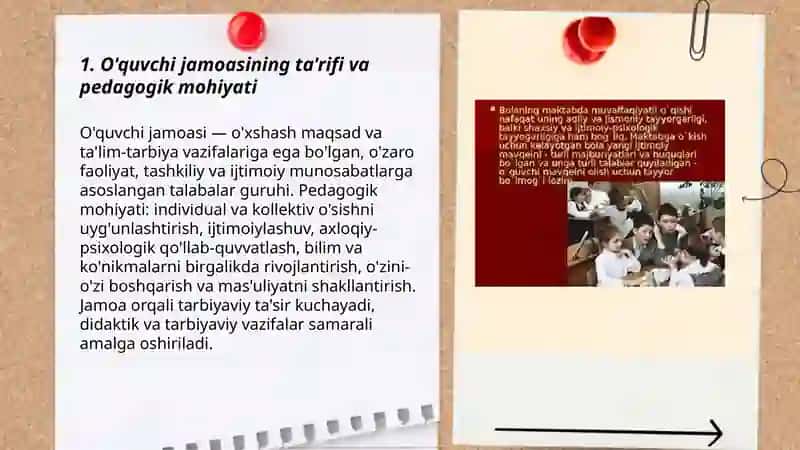 O'quvchi jamoasi-yaxlit pedagogik jarayonning asosiy shakli 3