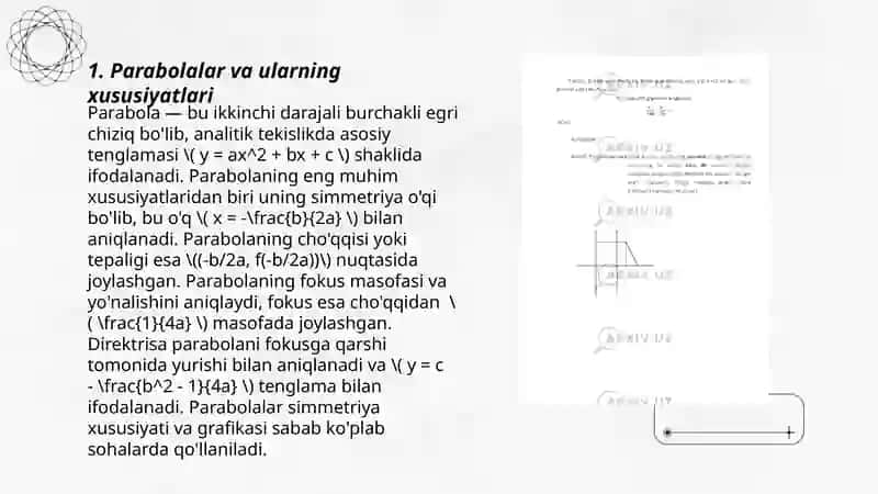 Ikkinchi tartibli chiziqlar va uning turlari 3
