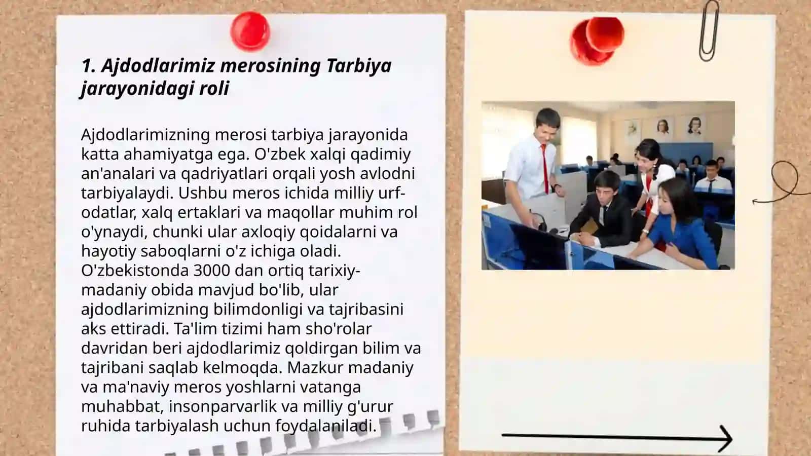 Tarbiya jarayonini samarali amalga oshirishda ajdodlarimiz merosining o‘rni 3