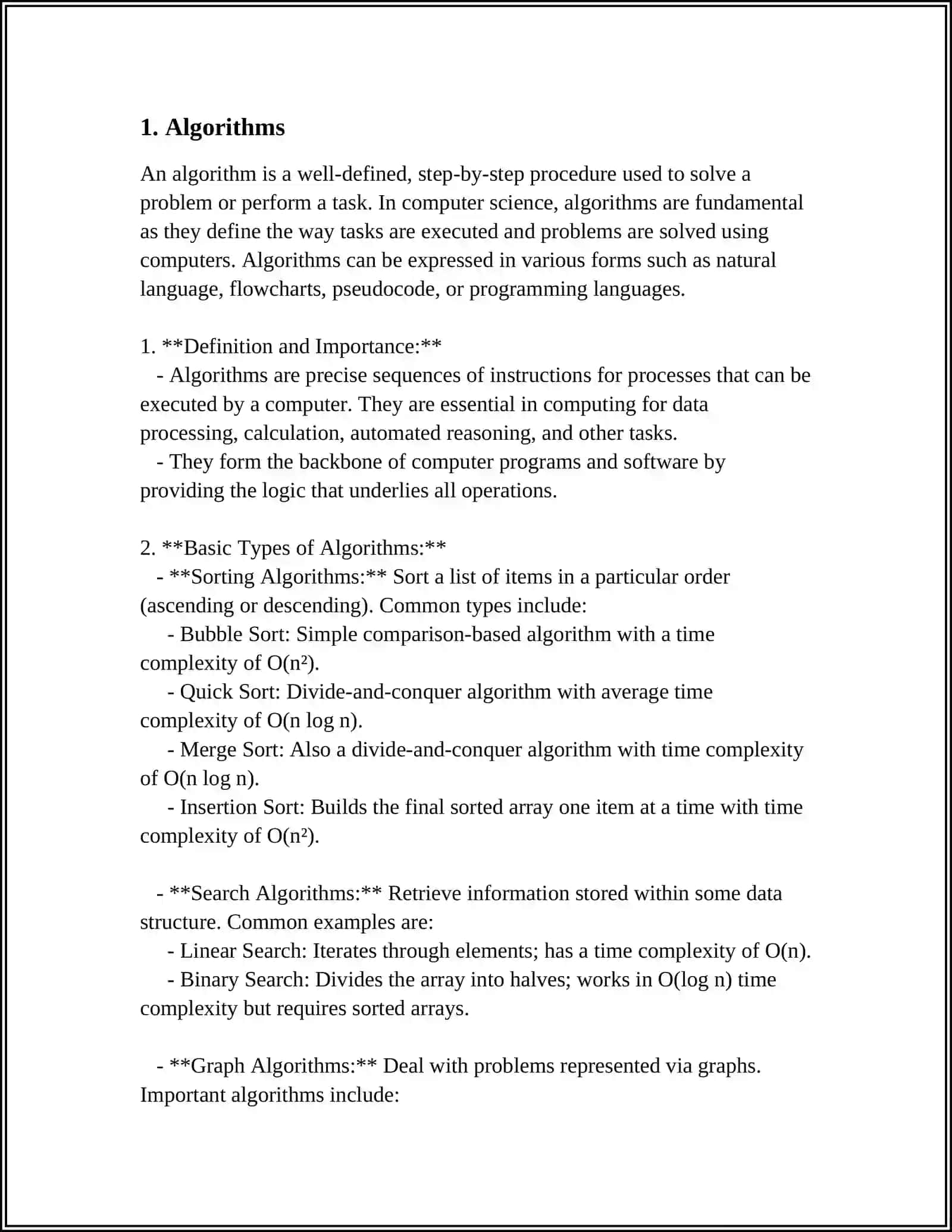 ALGORITHMS 3