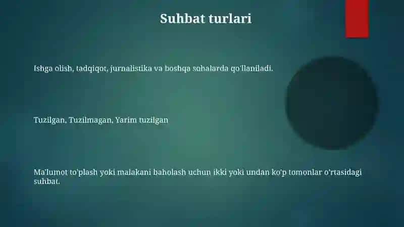 Muloqat haqida tushincha 3