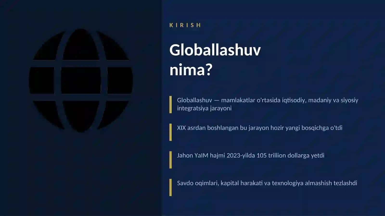 DUNYODAGI GLOBAL IQTISODIY MUAMMOLAR 3