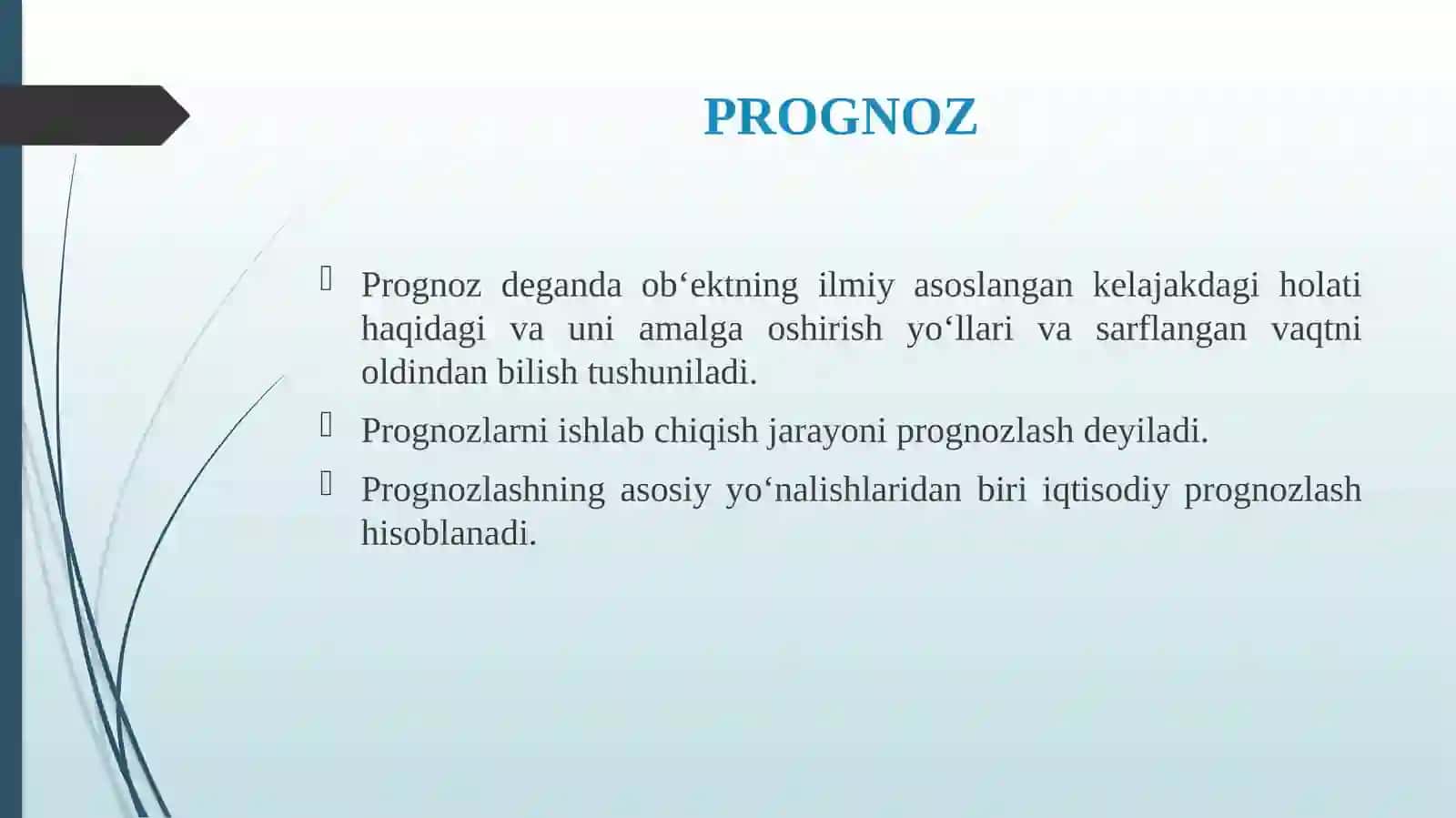 MAKROIQTISODIY PROGNOZLASHNING MOHIYATI, PREDMETI VA OBYEKTI 3