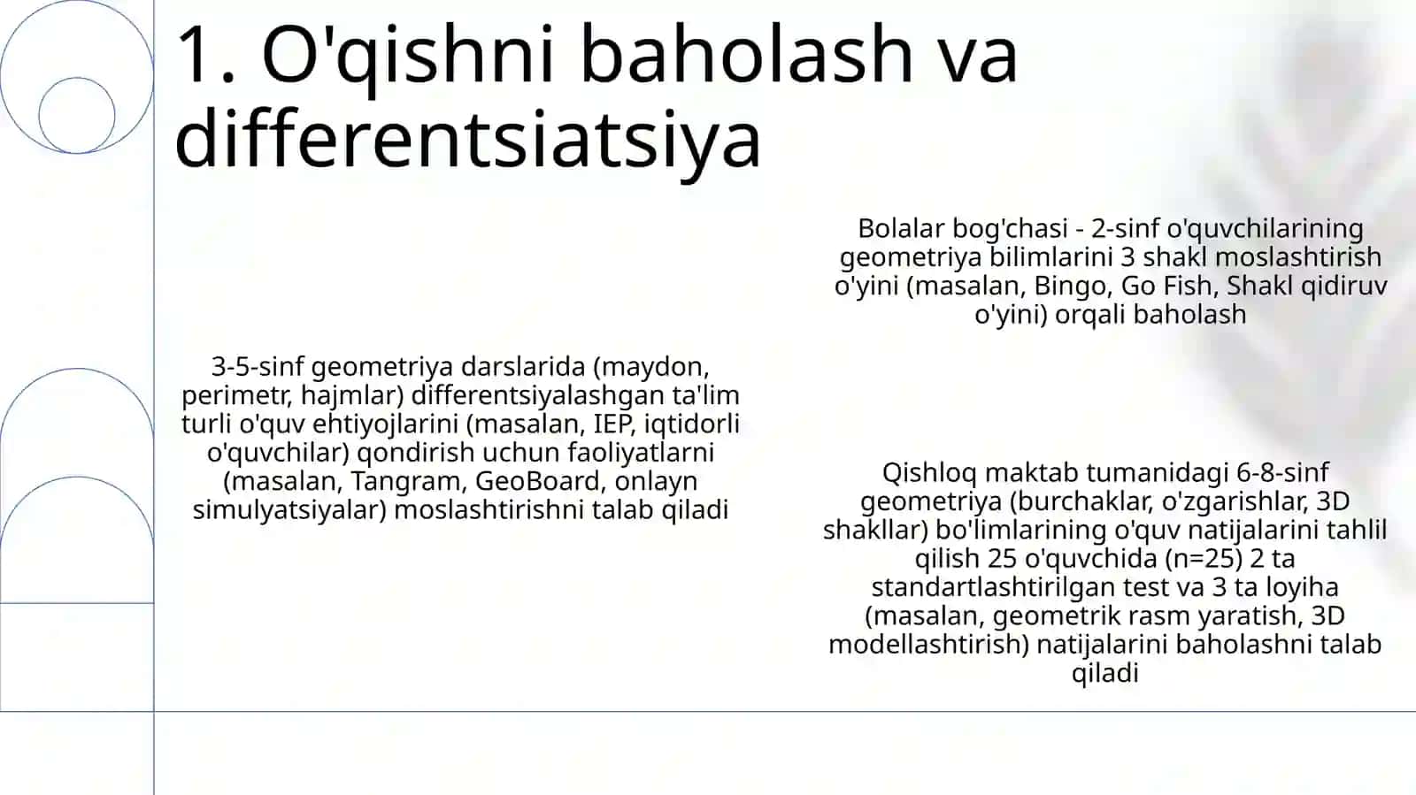 Matematik oyinlarda bolalarning geometrik shakllarni idrok qilishga orgatish 3
