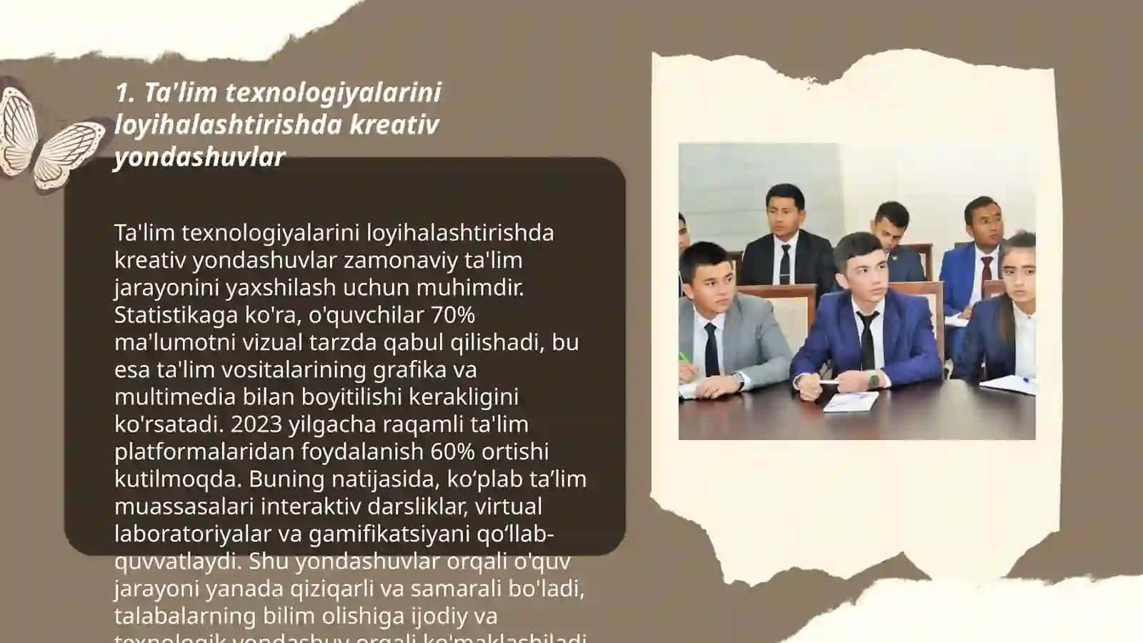 Pedagogik texnologiyalarni loyihalashtirish yõllari ta'lim usullarini tanlash 3