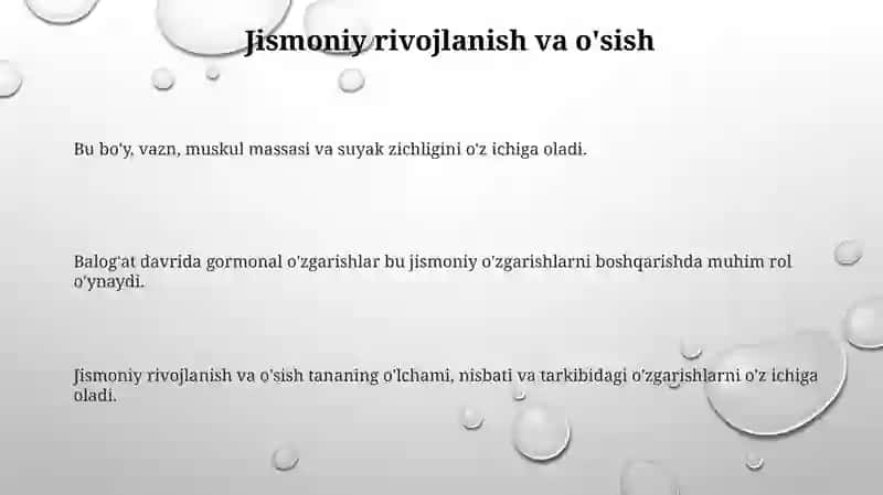 Yoshlar fiziologiyasi va gigiyenasi fanidan 3