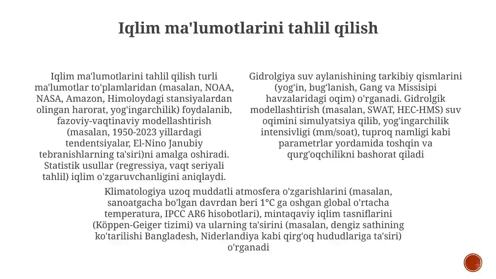 iqlimshonoslikvagidrologiyakirish 3