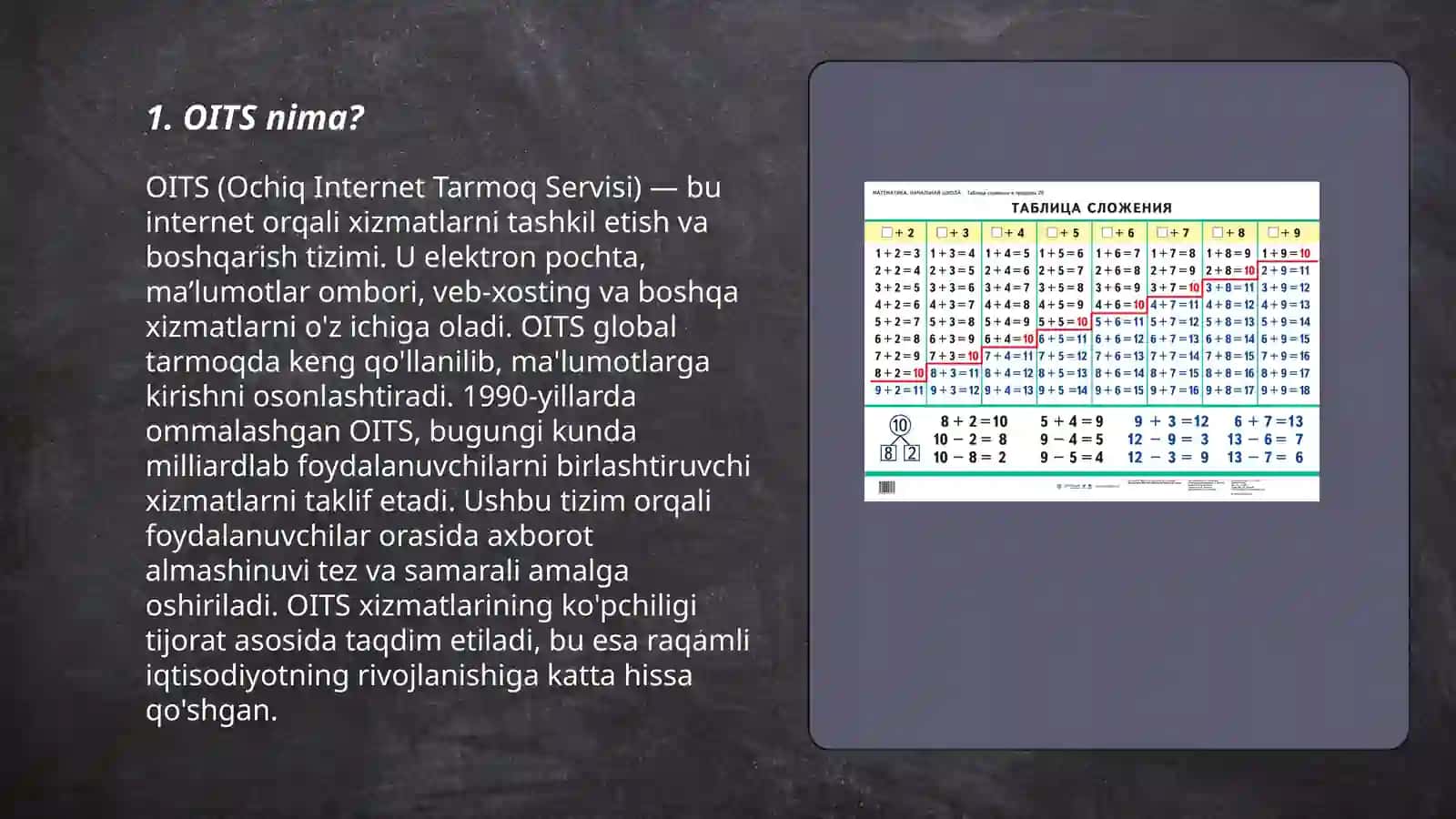 OITS (Ochiq Internet Tarmoq Servisi) 3